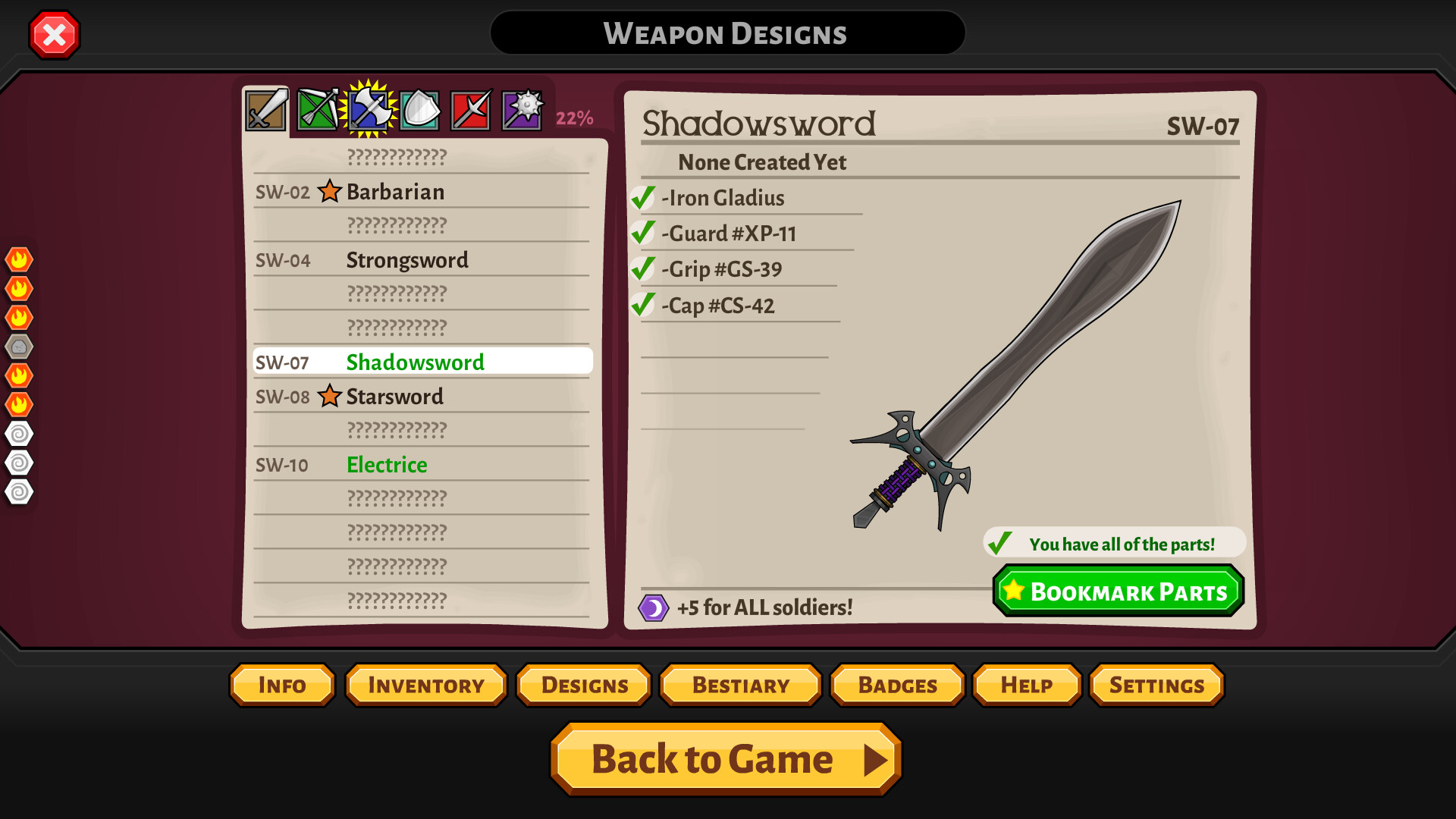 Скриншот: Jacksmith: Weapons and Warriors