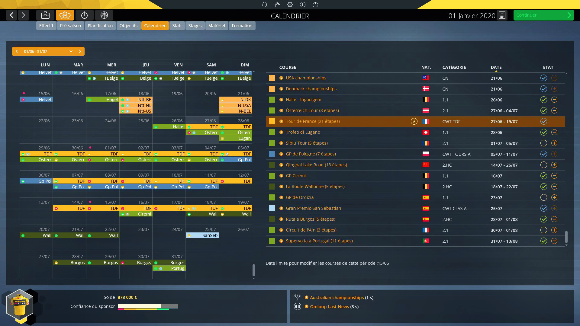 Скриншот: Pro Cycling Manager 2020
