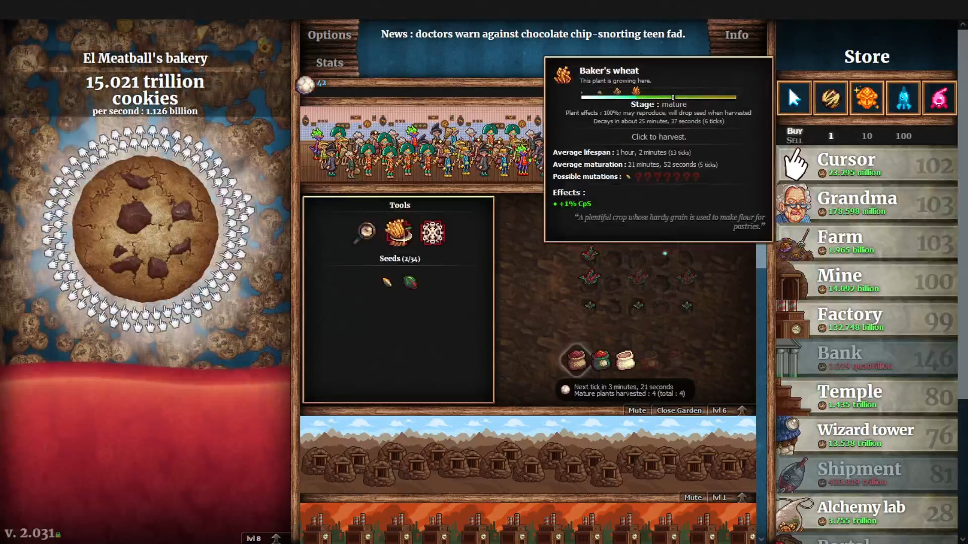 Скриншот: Cookie Clicker