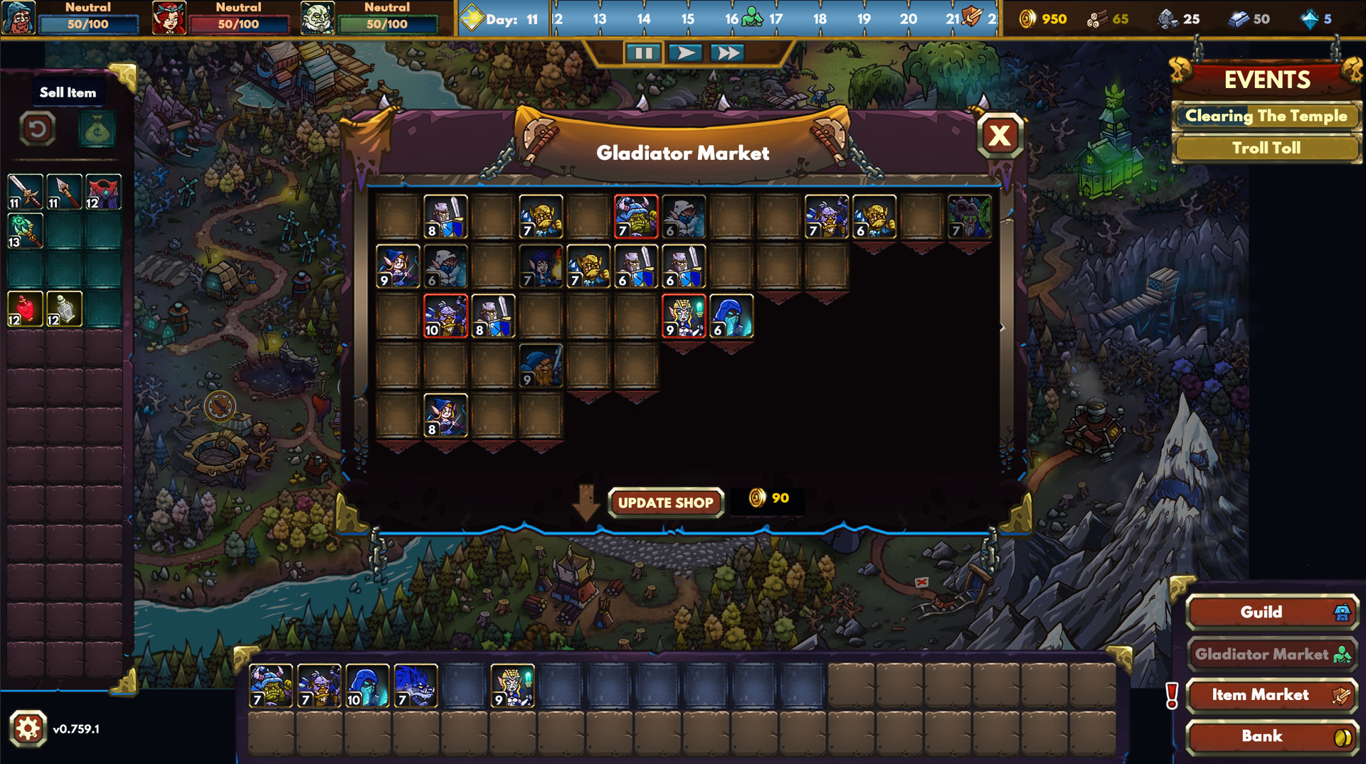 Скриншот: Gladiator Guild Manager