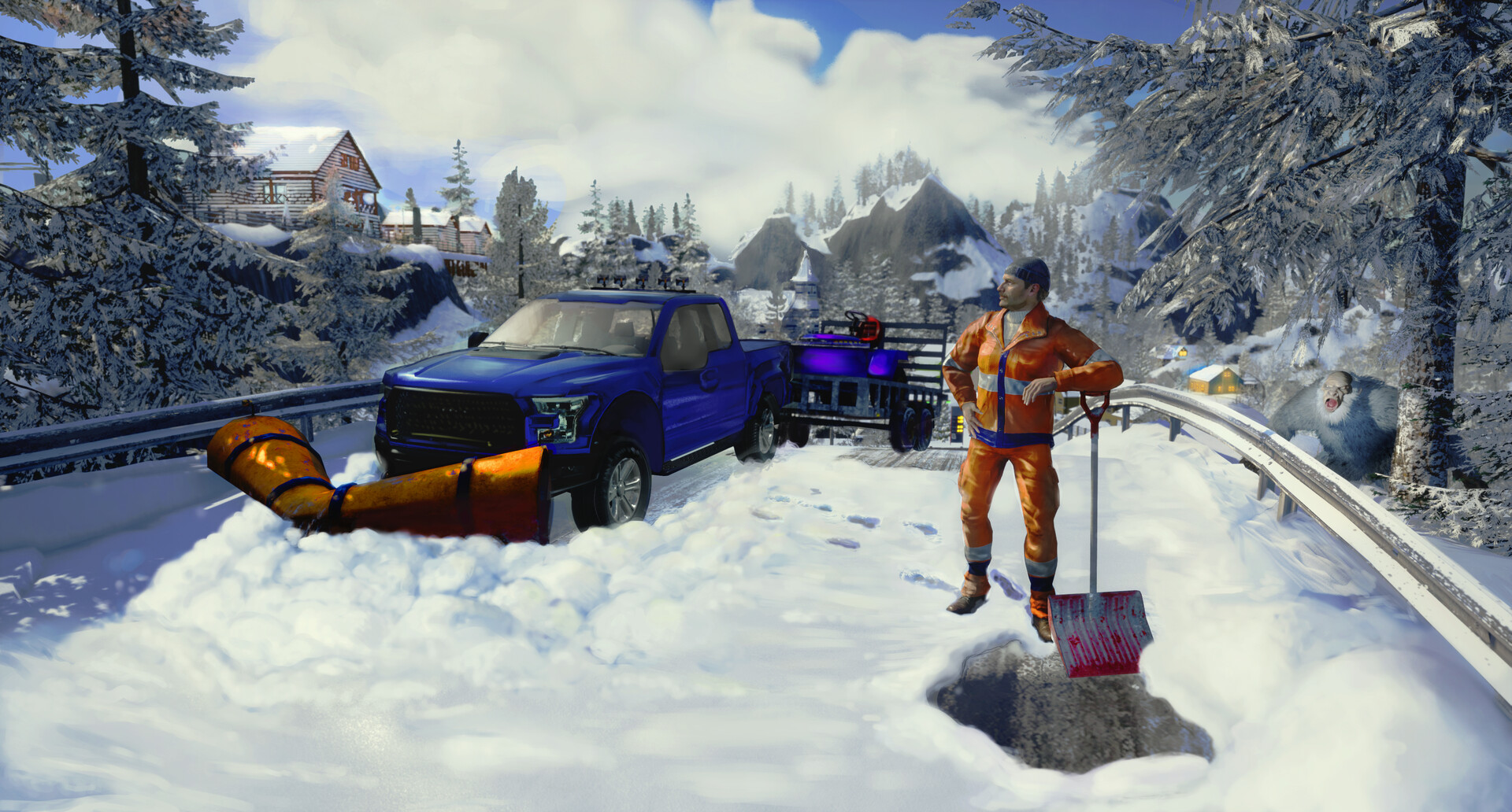 Скриншот: Snow Plowing Simulator