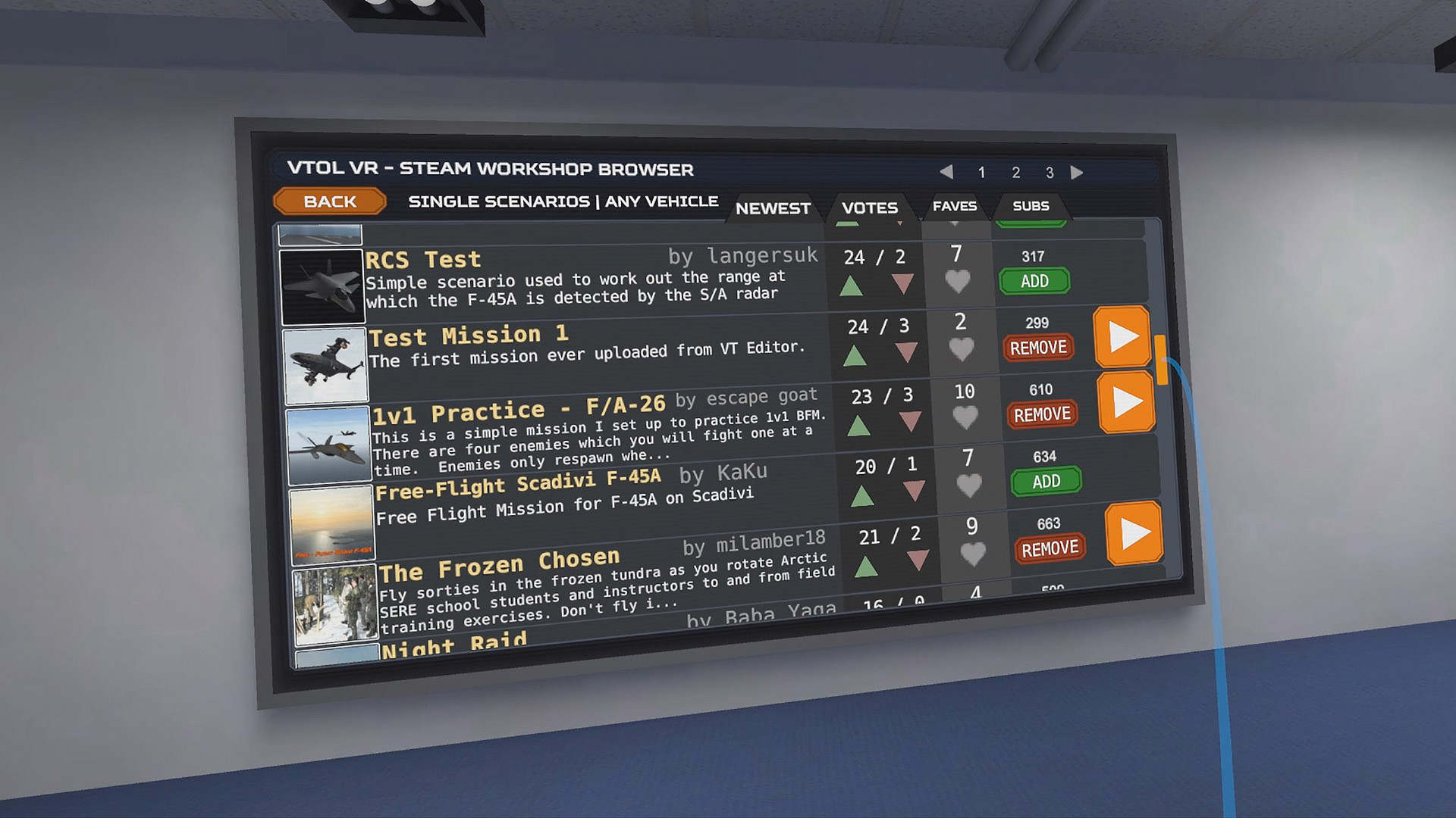 Скриншот: VTOL VR