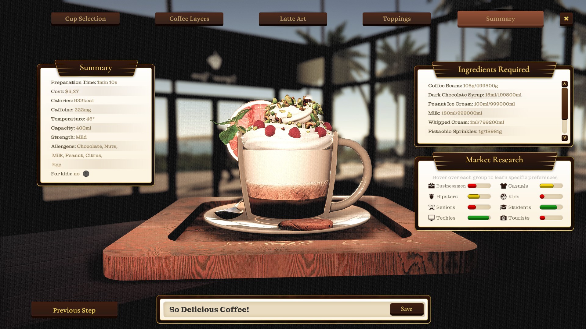 Скриншот: Espresso Tycoon