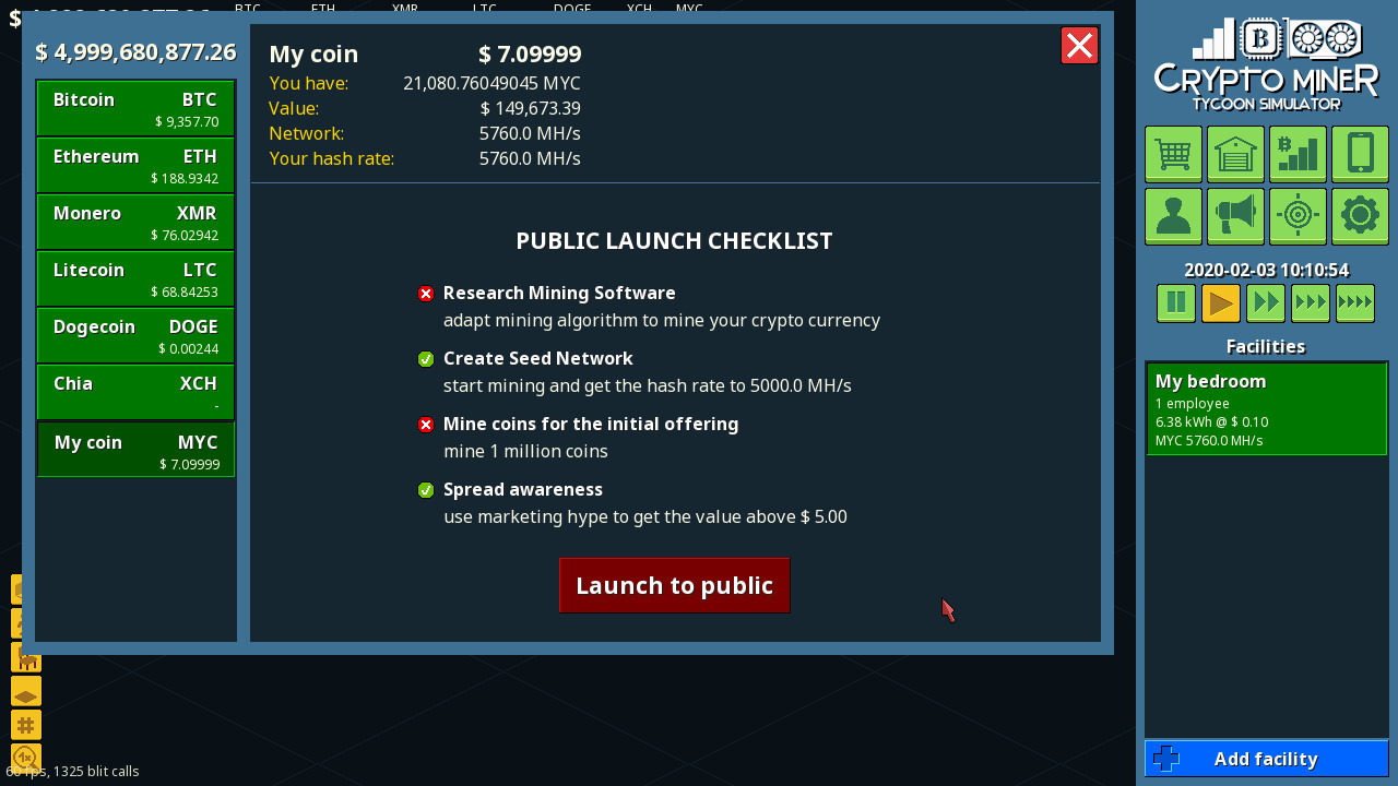 Скриншот: Crypto Miner Tycoon Simulator