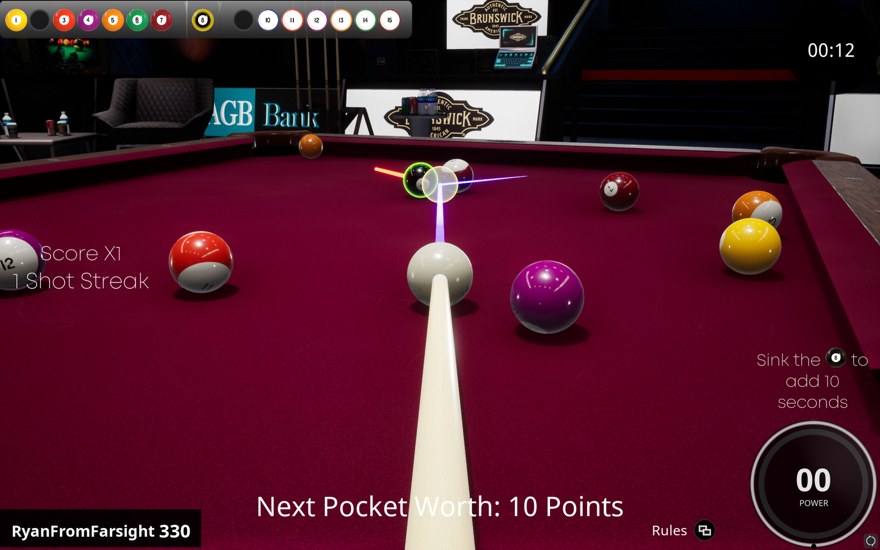 Скриншот: Brunswick Pro Billiards