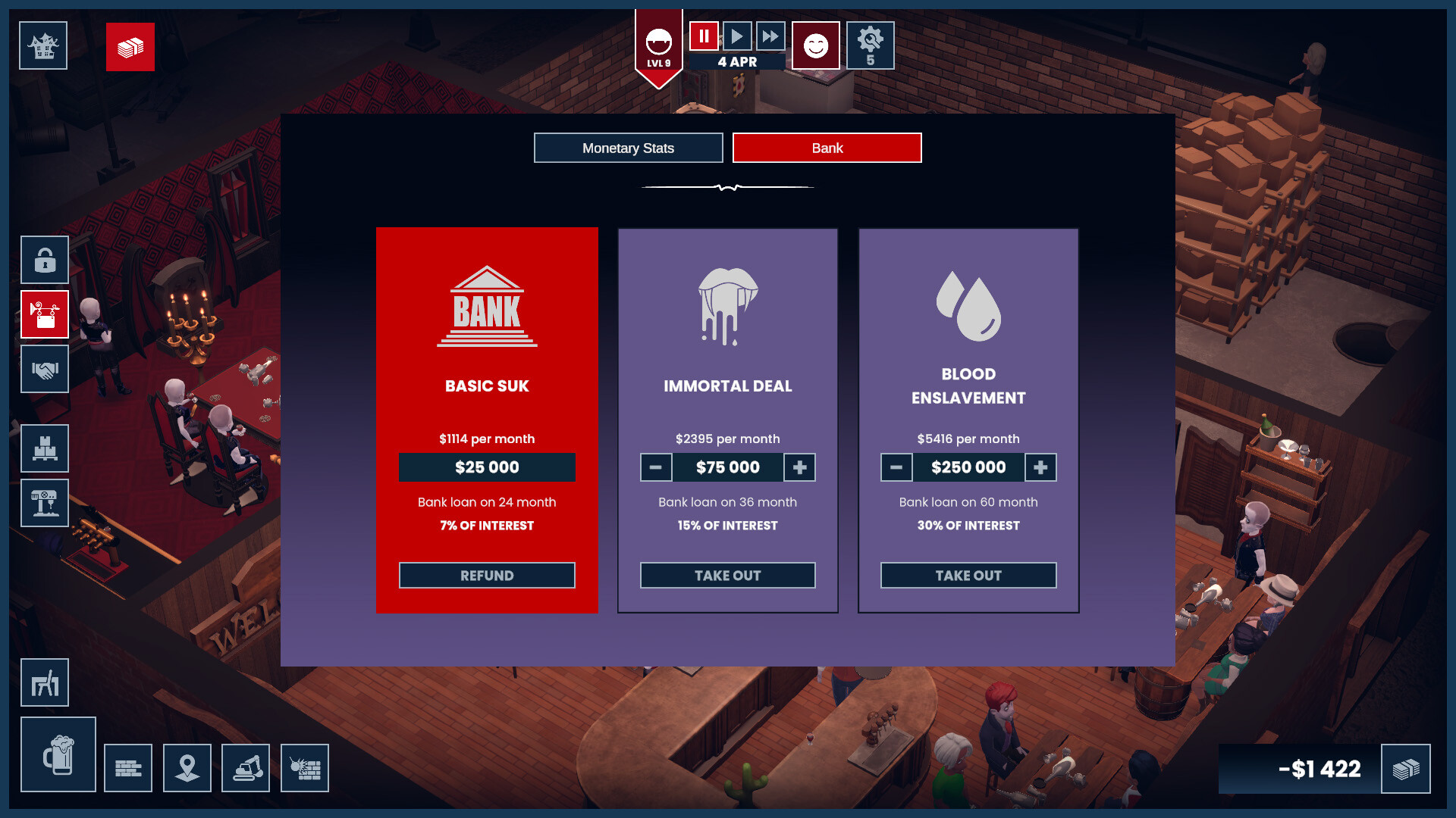 Скриншот: Blood Bar Tycoon