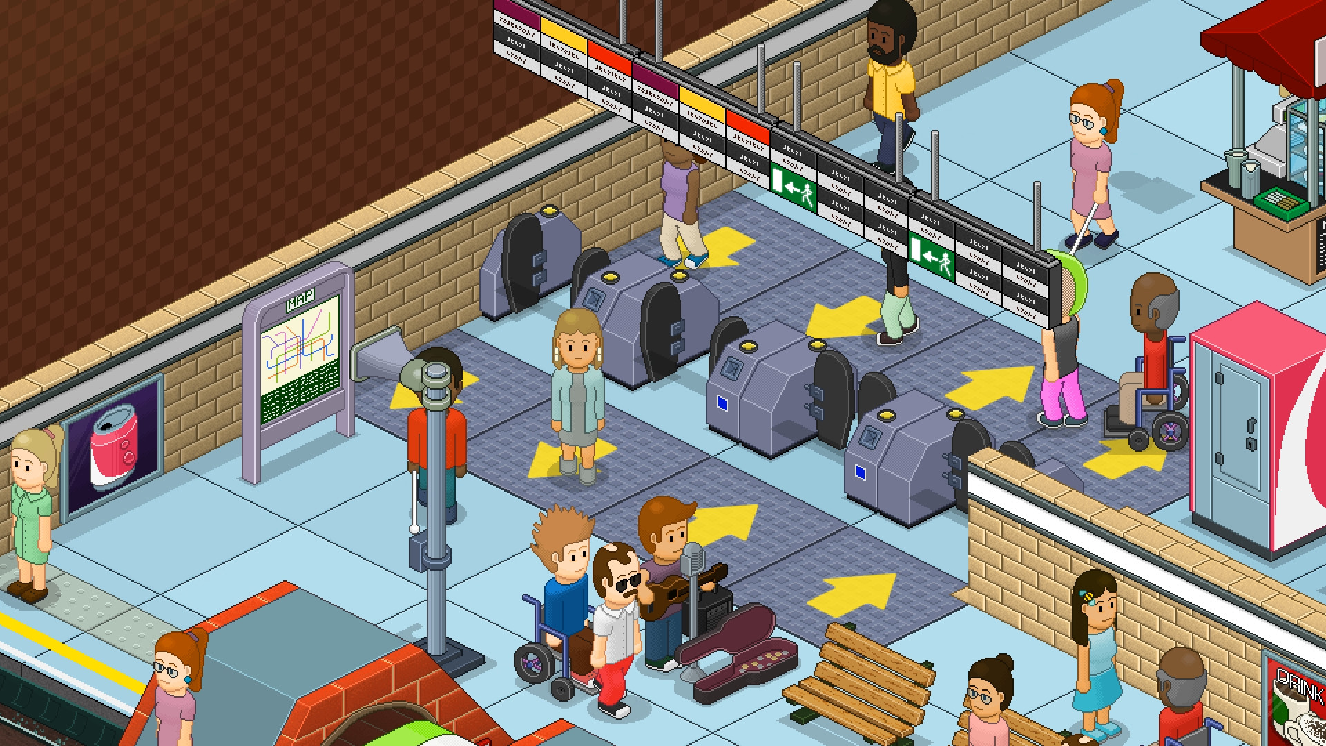 Скриншот: Overcrowd: A Commute 'Em Up