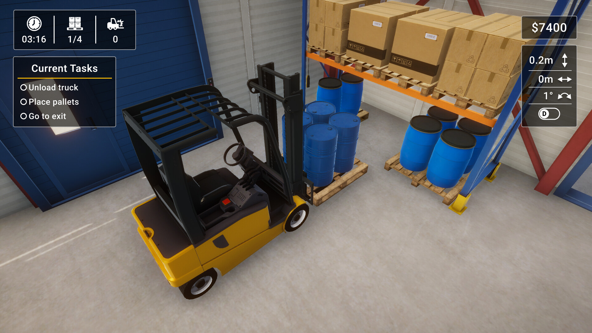 Скриншот: Forklift Simulator 2023