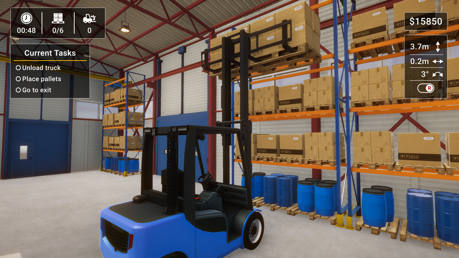 Скриншот: Forklift Simulator 2023