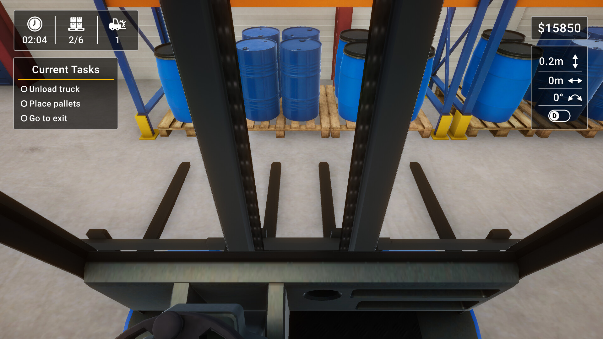 Скриншот: Forklift Simulator 2023