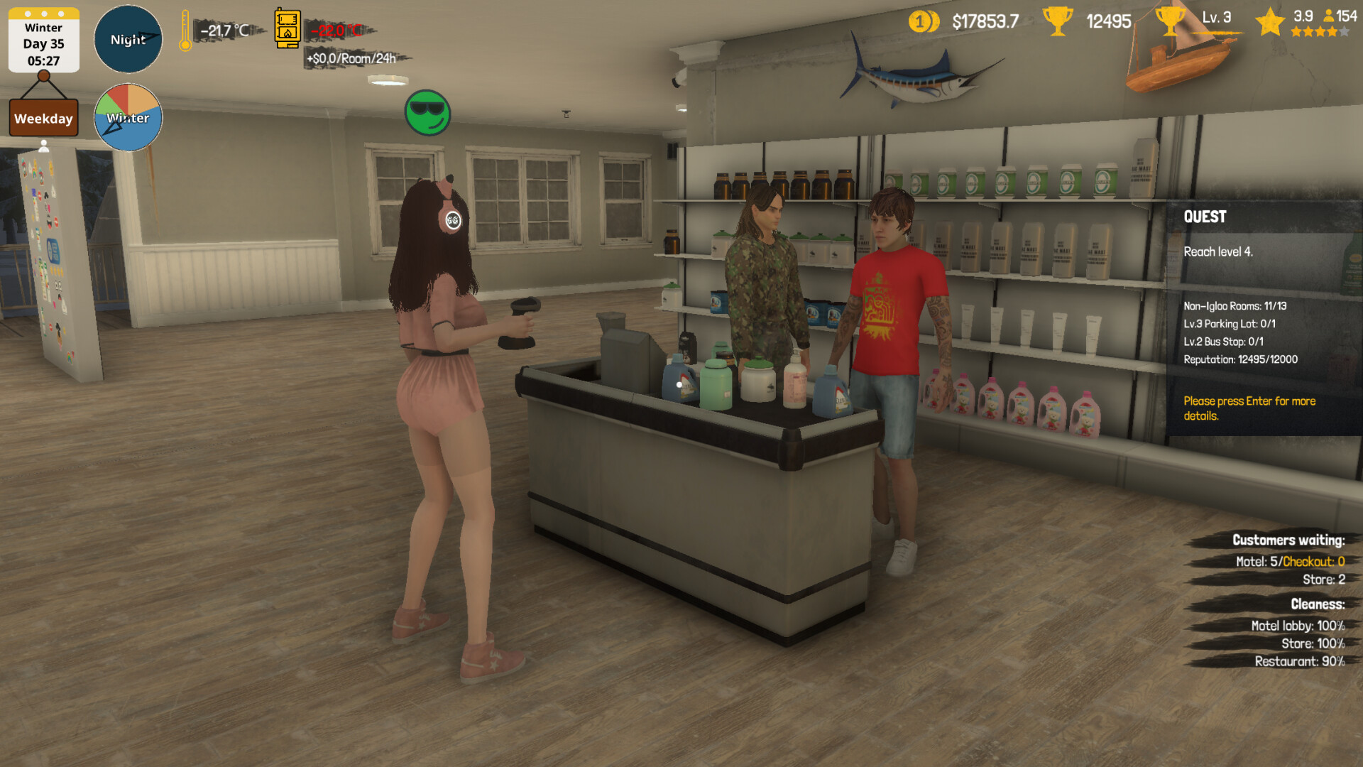 Скриншот: Arctic Motel Simulator