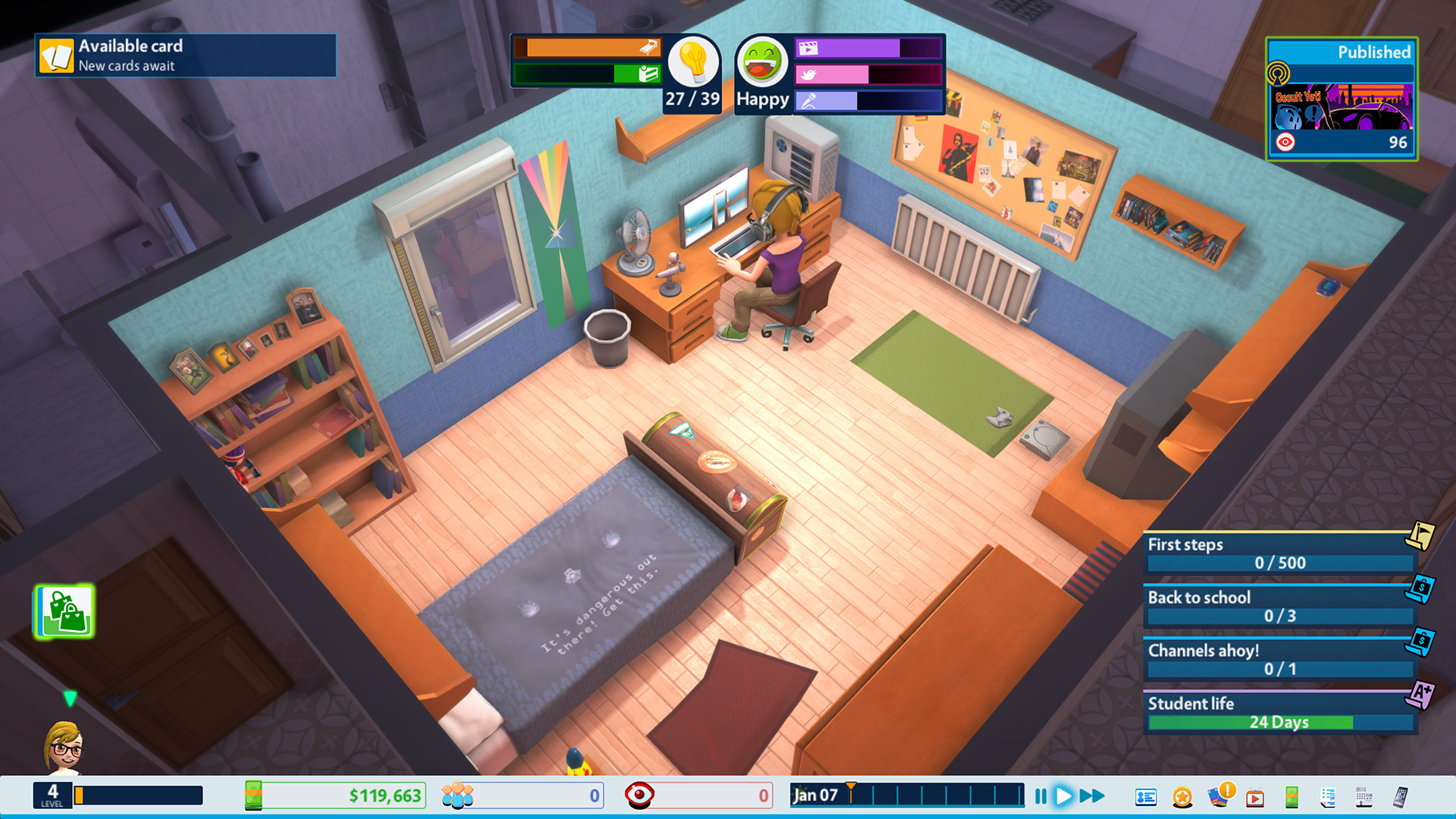 Скриншот: Youtubers Life