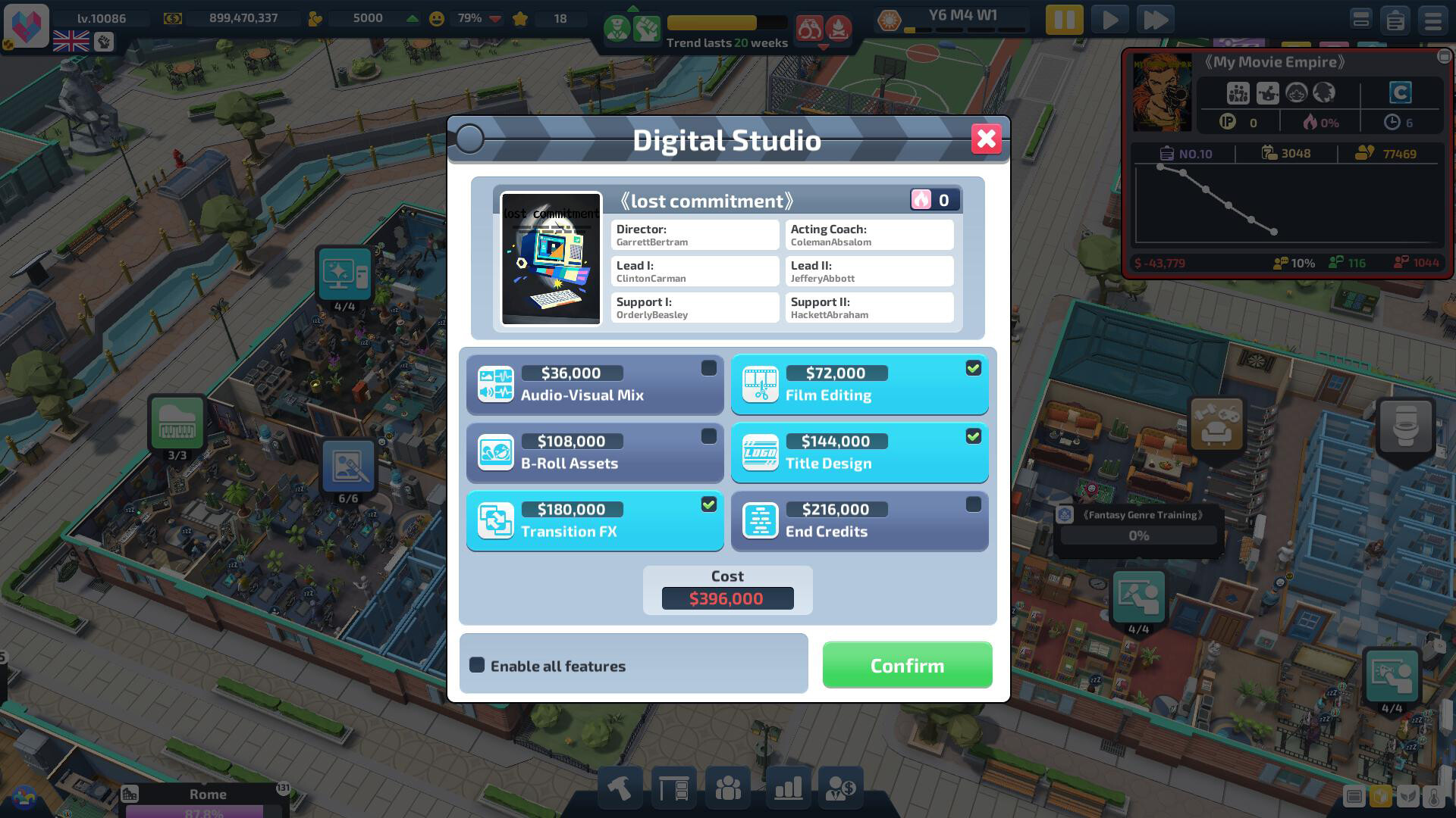 Скриншот: Super Movie Tycoon