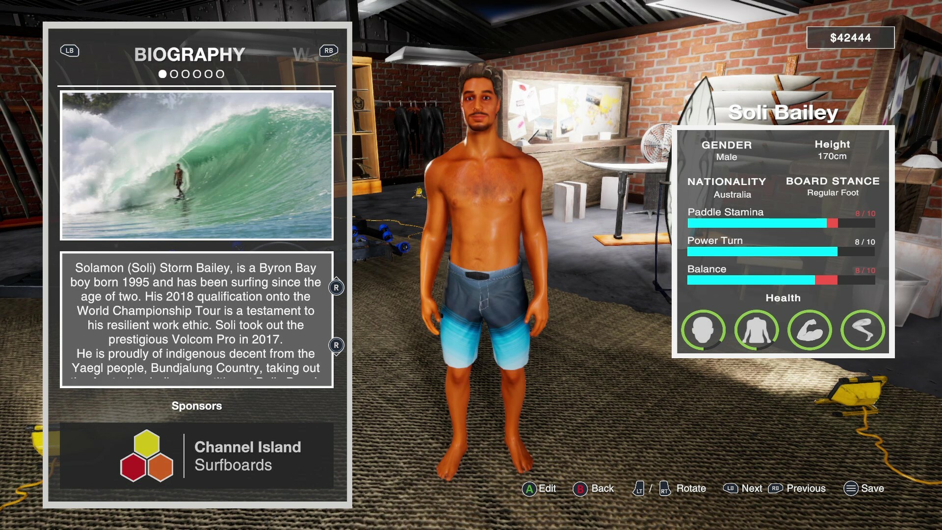 Скриншот: Barton Lynch Pro Surfing