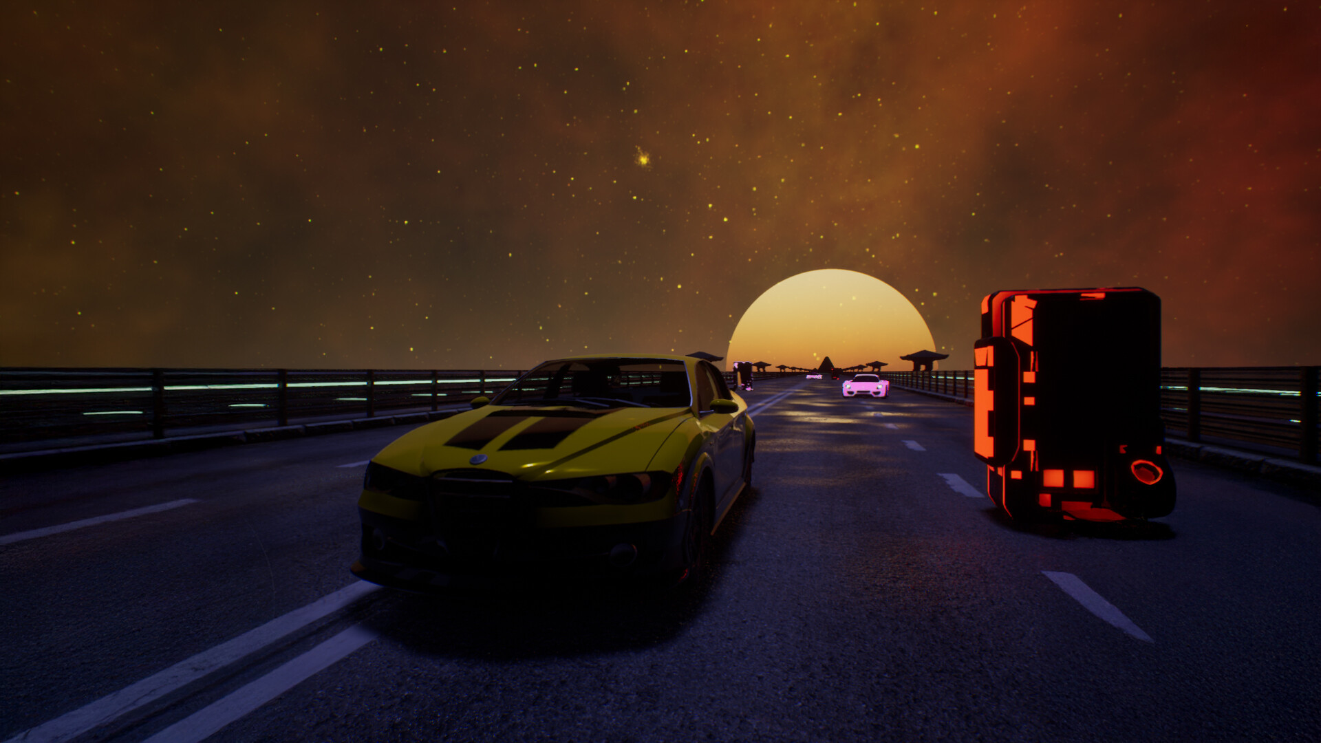Скриншот: Synthwave Burnout