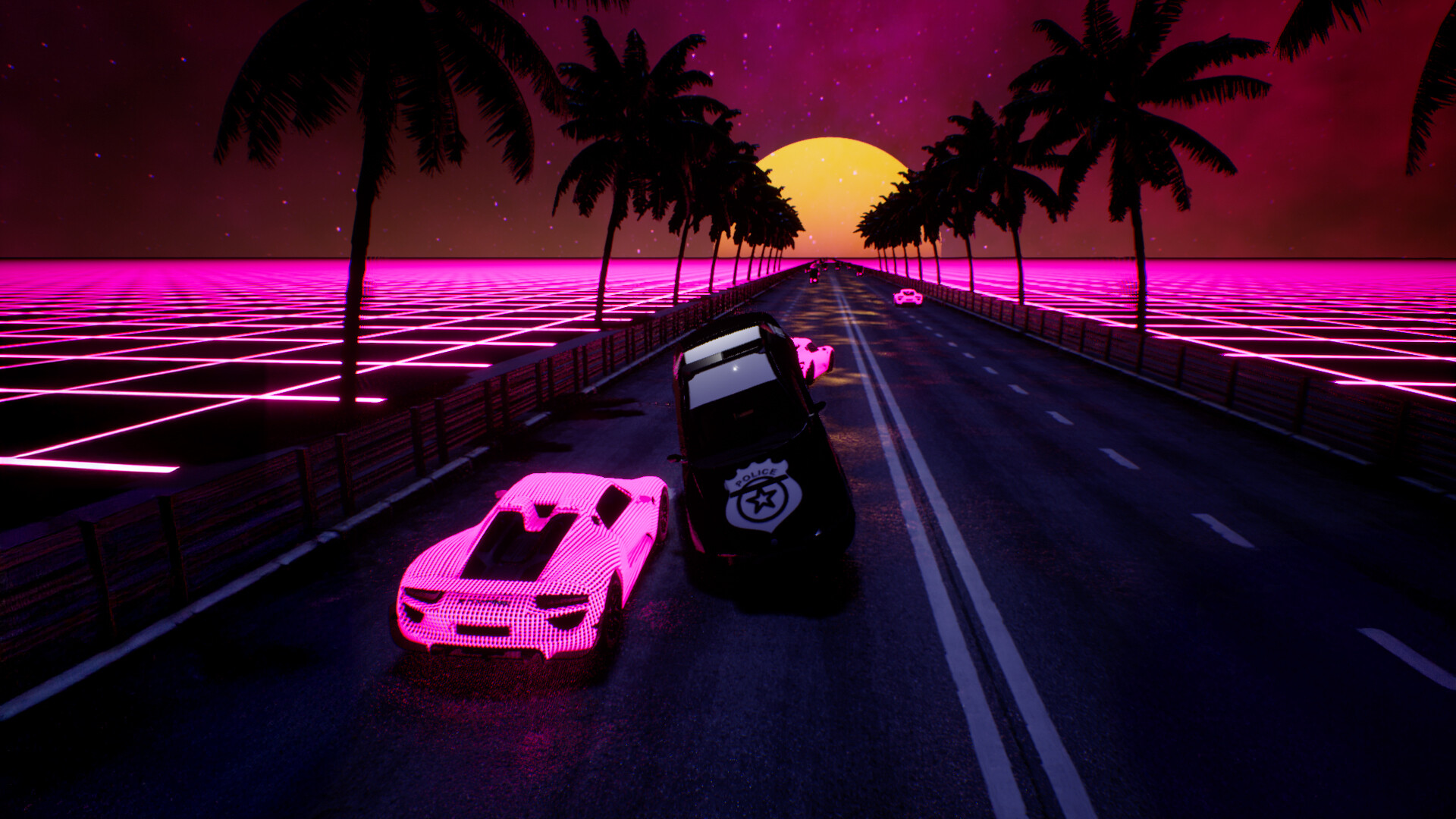 Скриншот: Synthwave Burnout