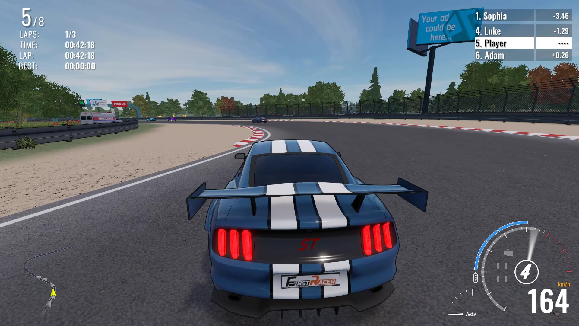 Скриншот: First Racer