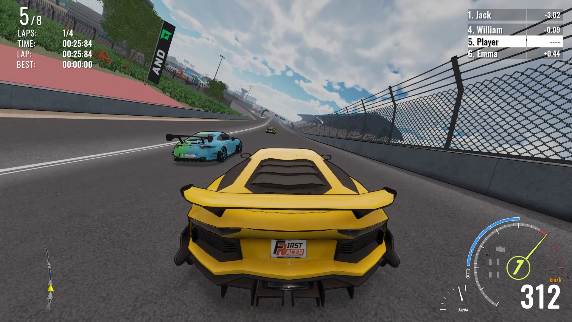 Скриншот: First Racer