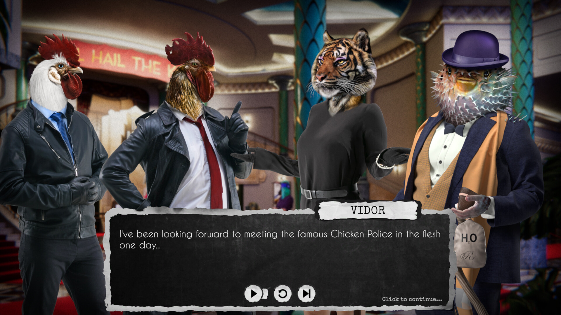 Скриншот: Chicken Police: Into the HIVE!