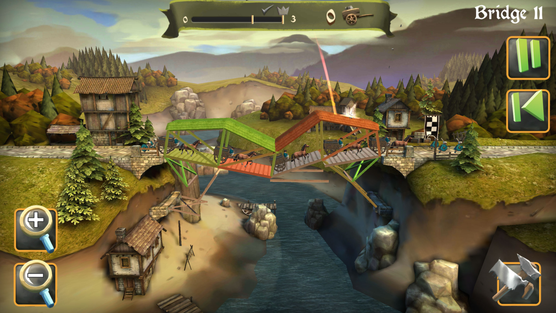 Скриншот: Bridge Constructor Medieval