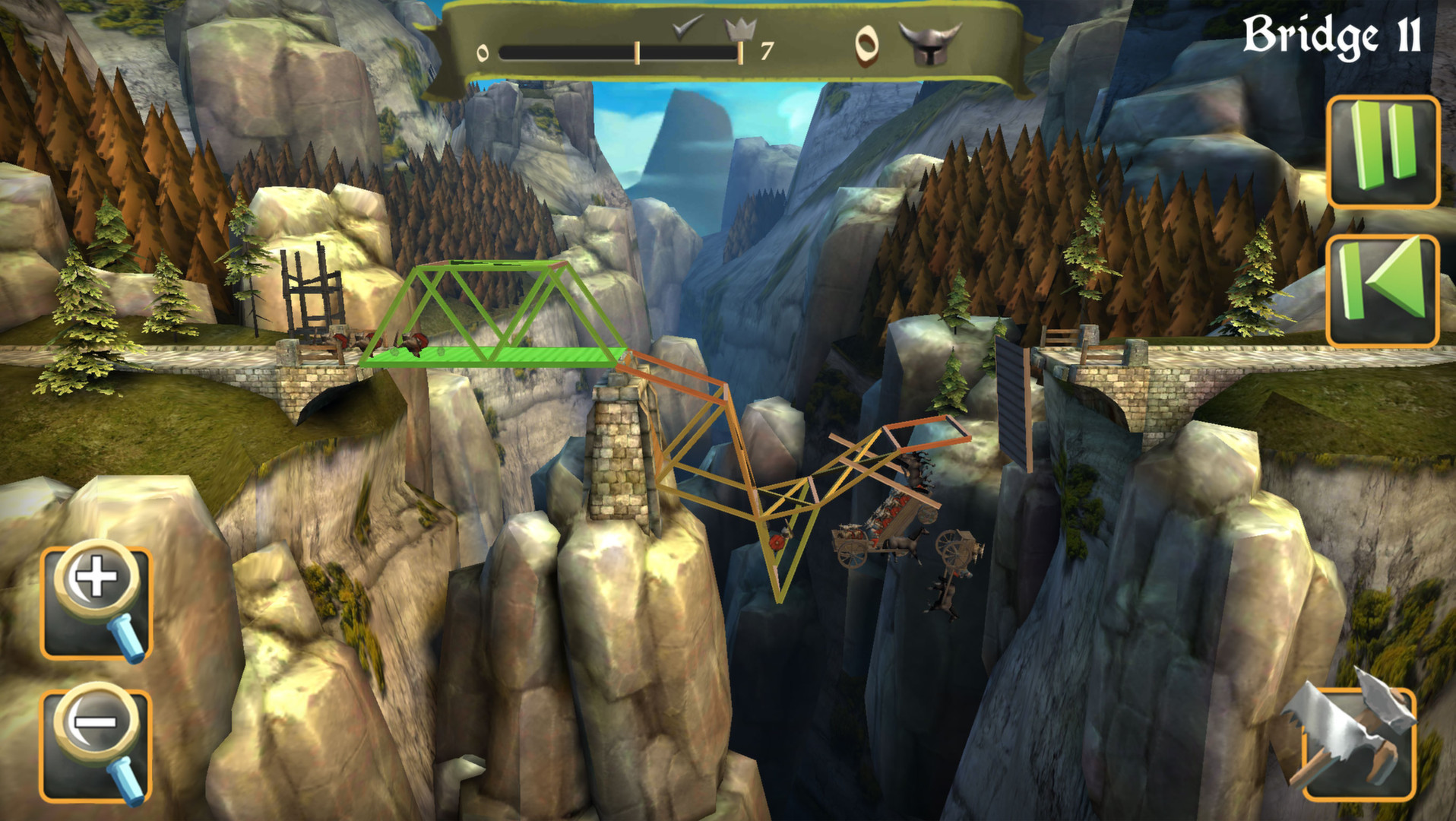 Скриншот: Bridge Constructor Medieval