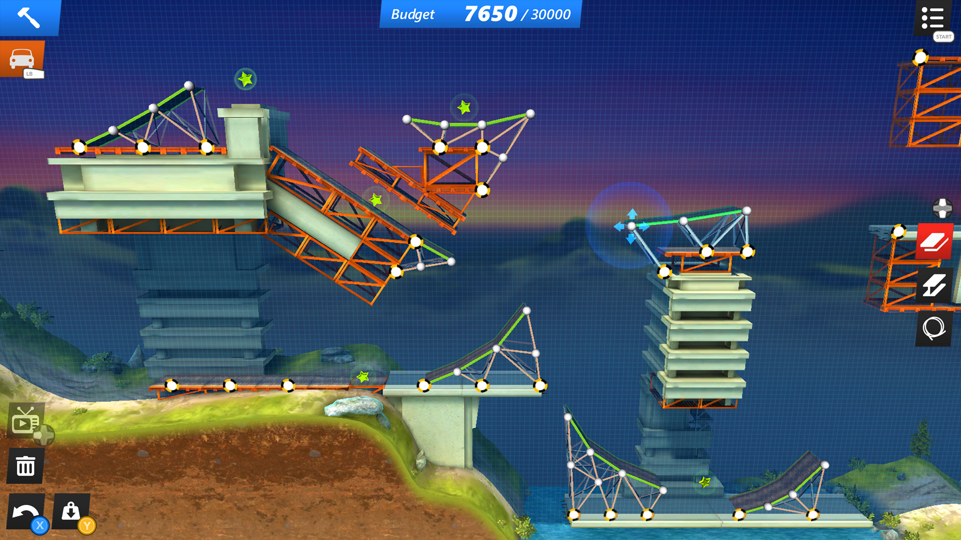 Скриншот: Bridge Constructor Stunts