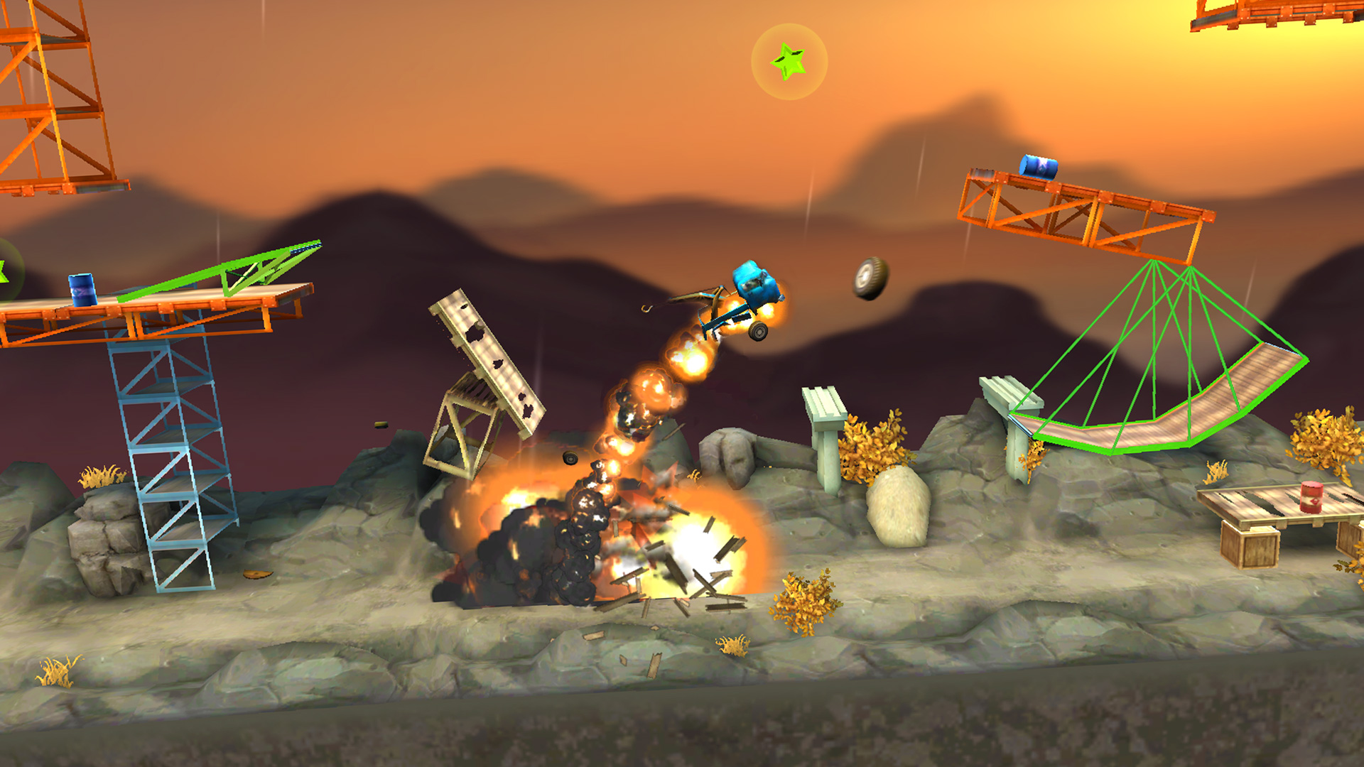 Скриншот: Bridge Constructor Stunts