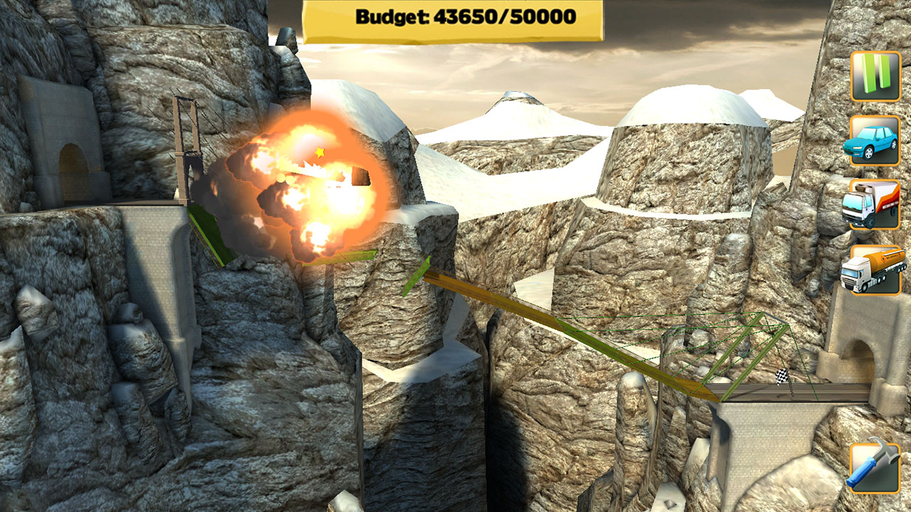 Скриншот: Bridge Constructor