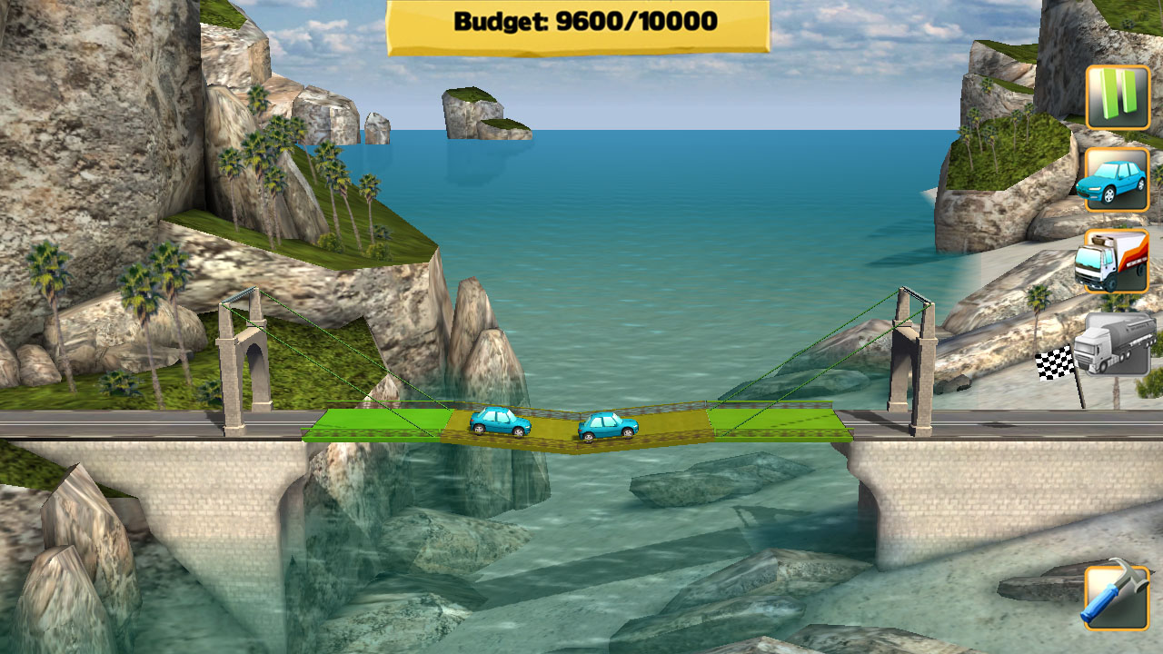Скриншот: Bridge Constructor