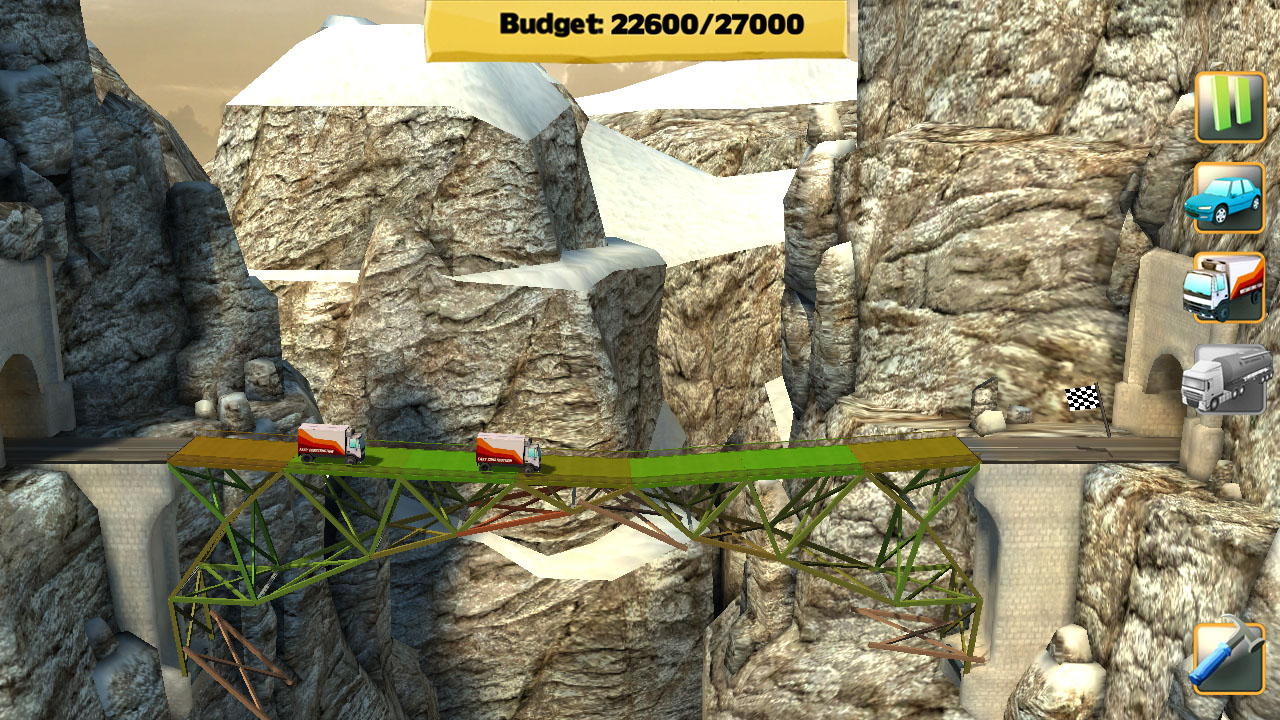 Скриншот: Bridge Constructor