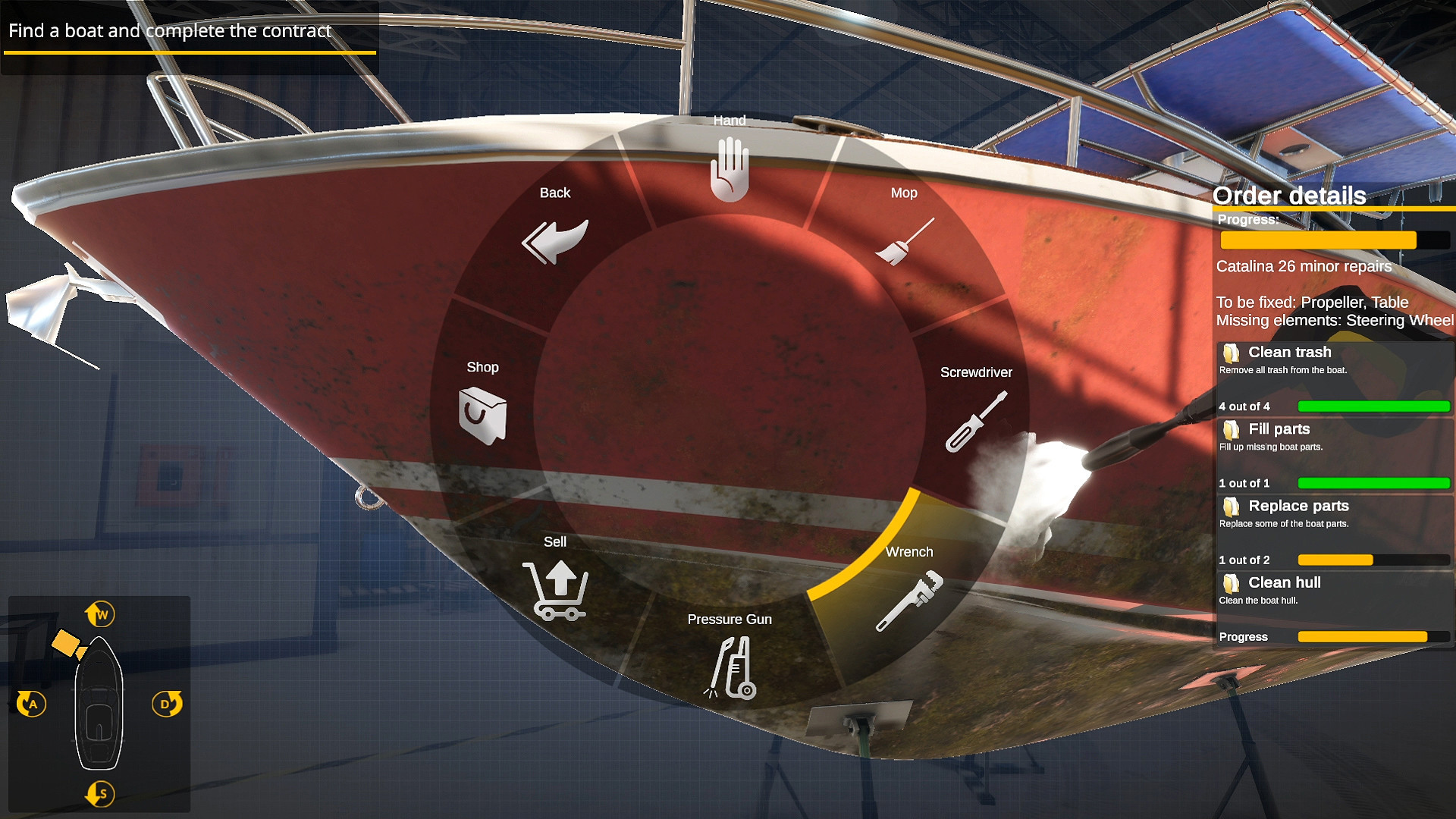 Скриншот: Yacht Mechanic Simulator