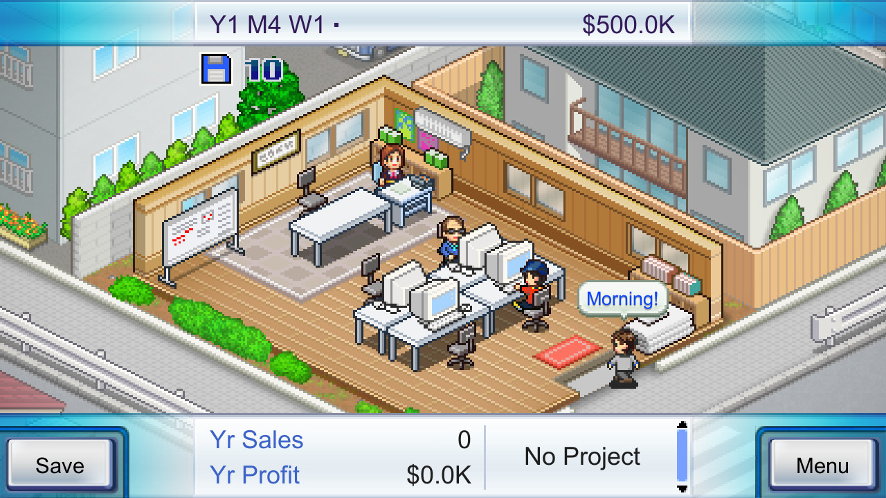 Скриншот: Game Dev Story