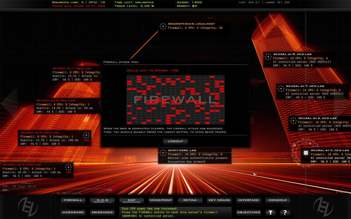 Скриншот: Hacker Evolution Duality