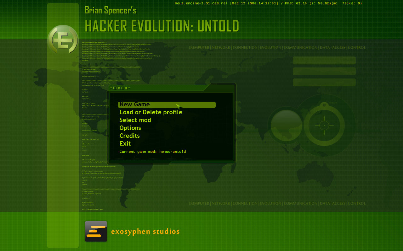 Скриншот: Hacker Evolution: Untold