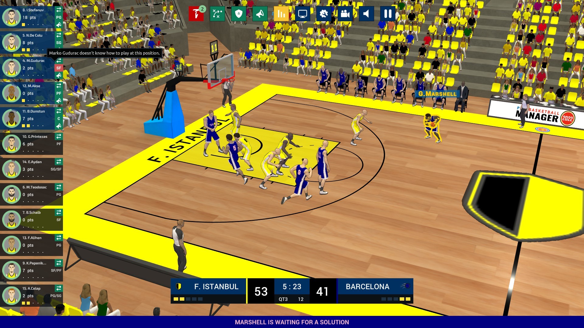 Скриншот: Pro Basketball Manager 2022