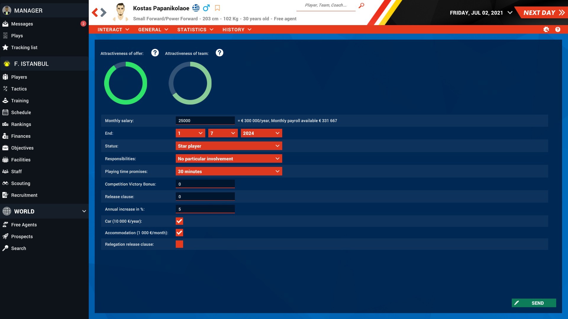 Скриншот: Pro Basketball Manager 2022