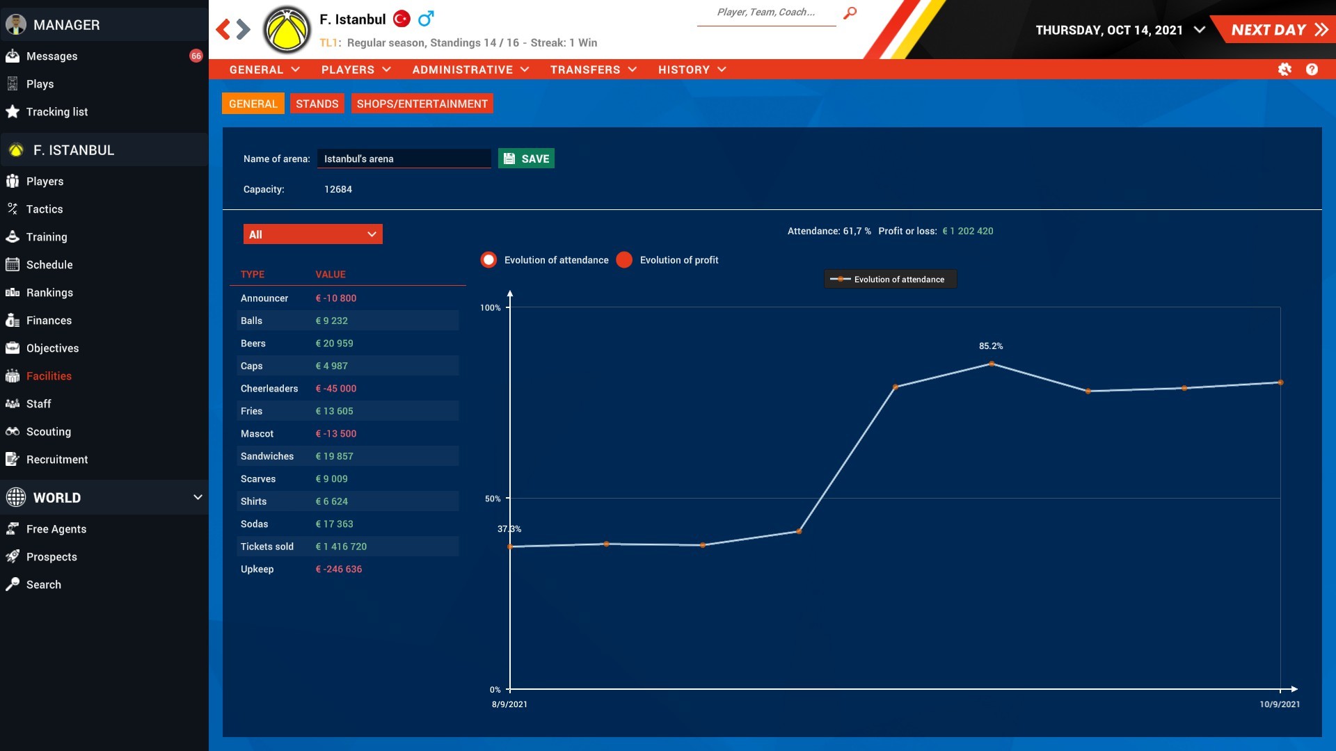 Скриншот: Pro Basketball Manager 2022