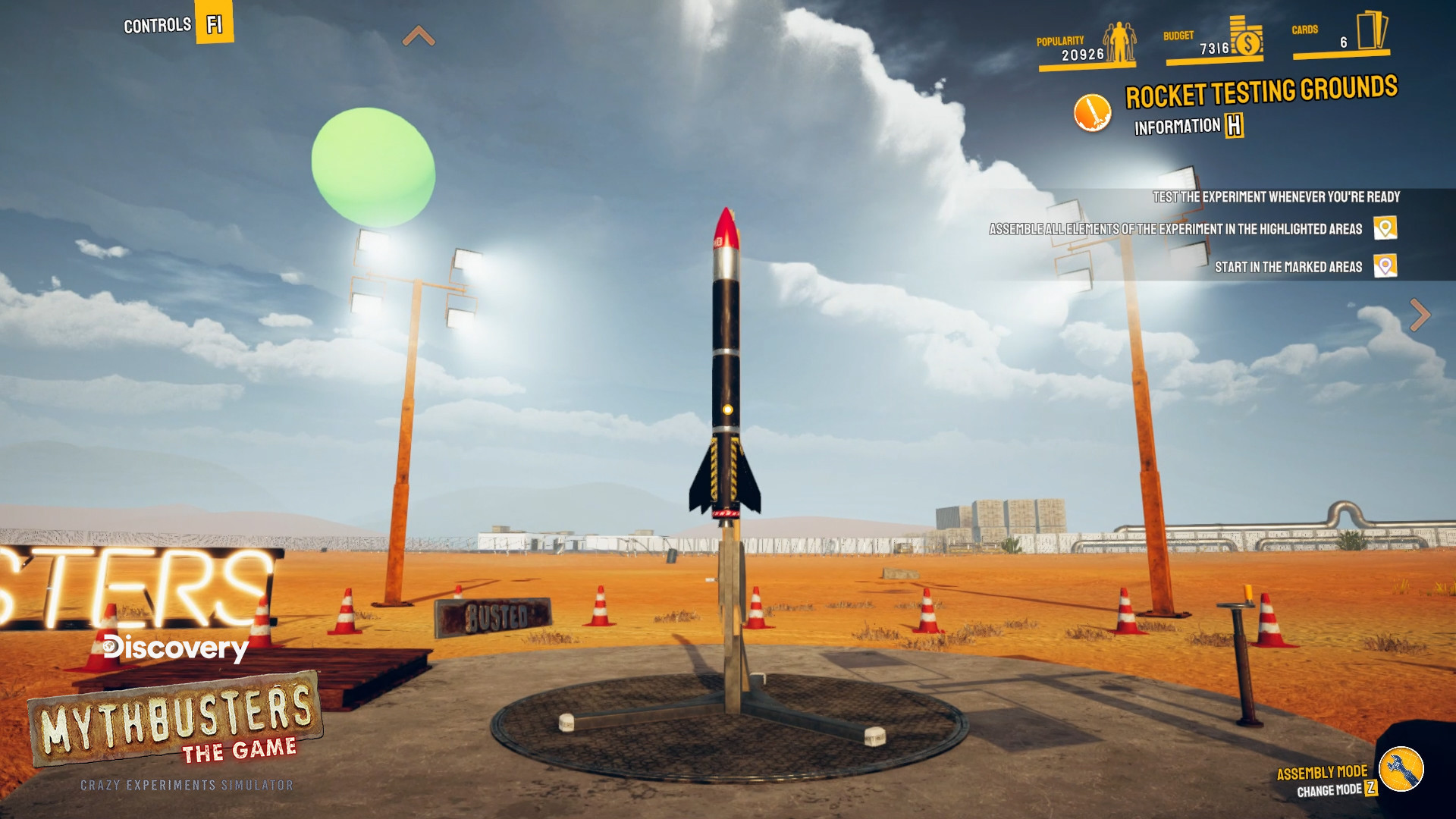 Скриншот: MythBusters: The Game - Crazy Experiments Simulator