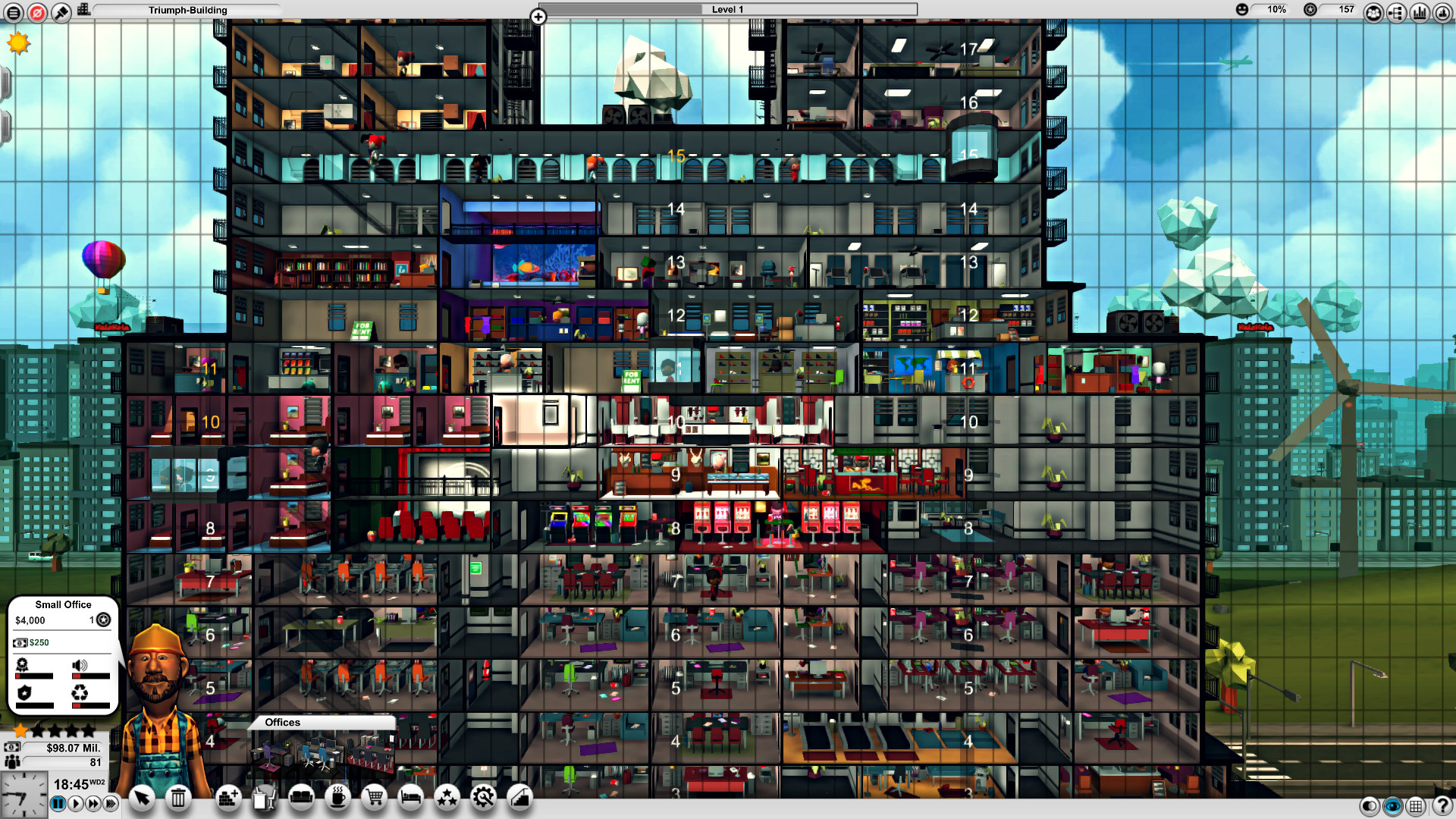 Скриншот: Mad Tower Tycoon