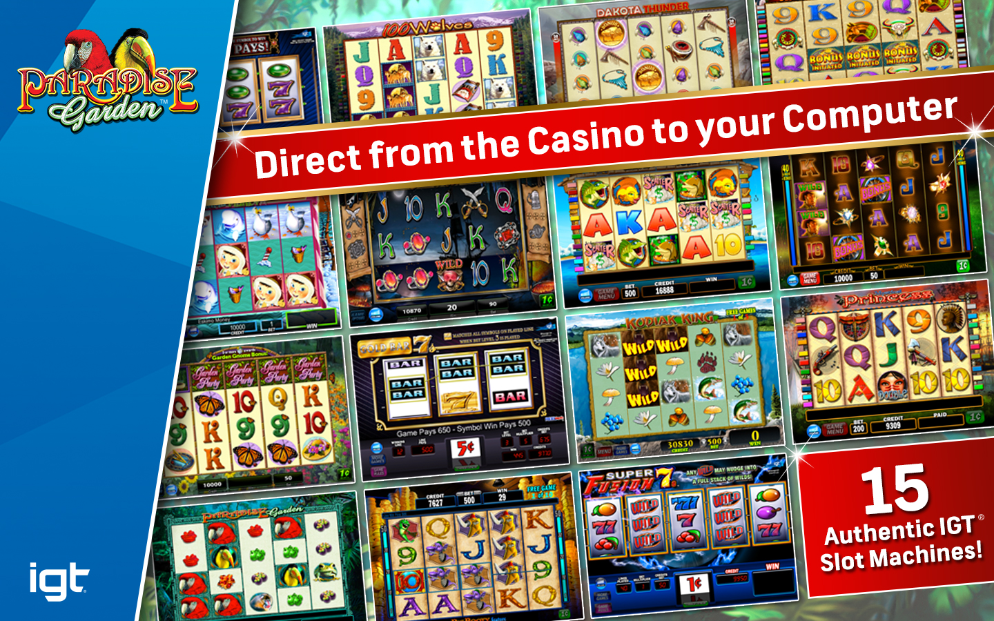 Скриншот: IGT Slots Paradise Garden