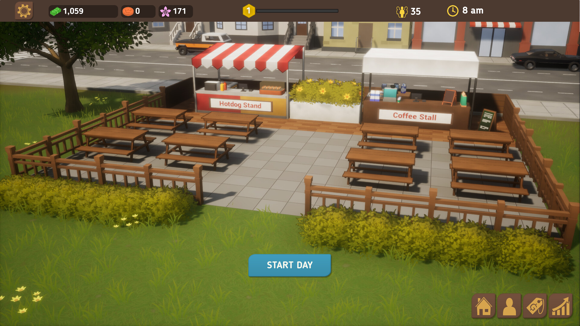 Скриншот: Food Park Manager