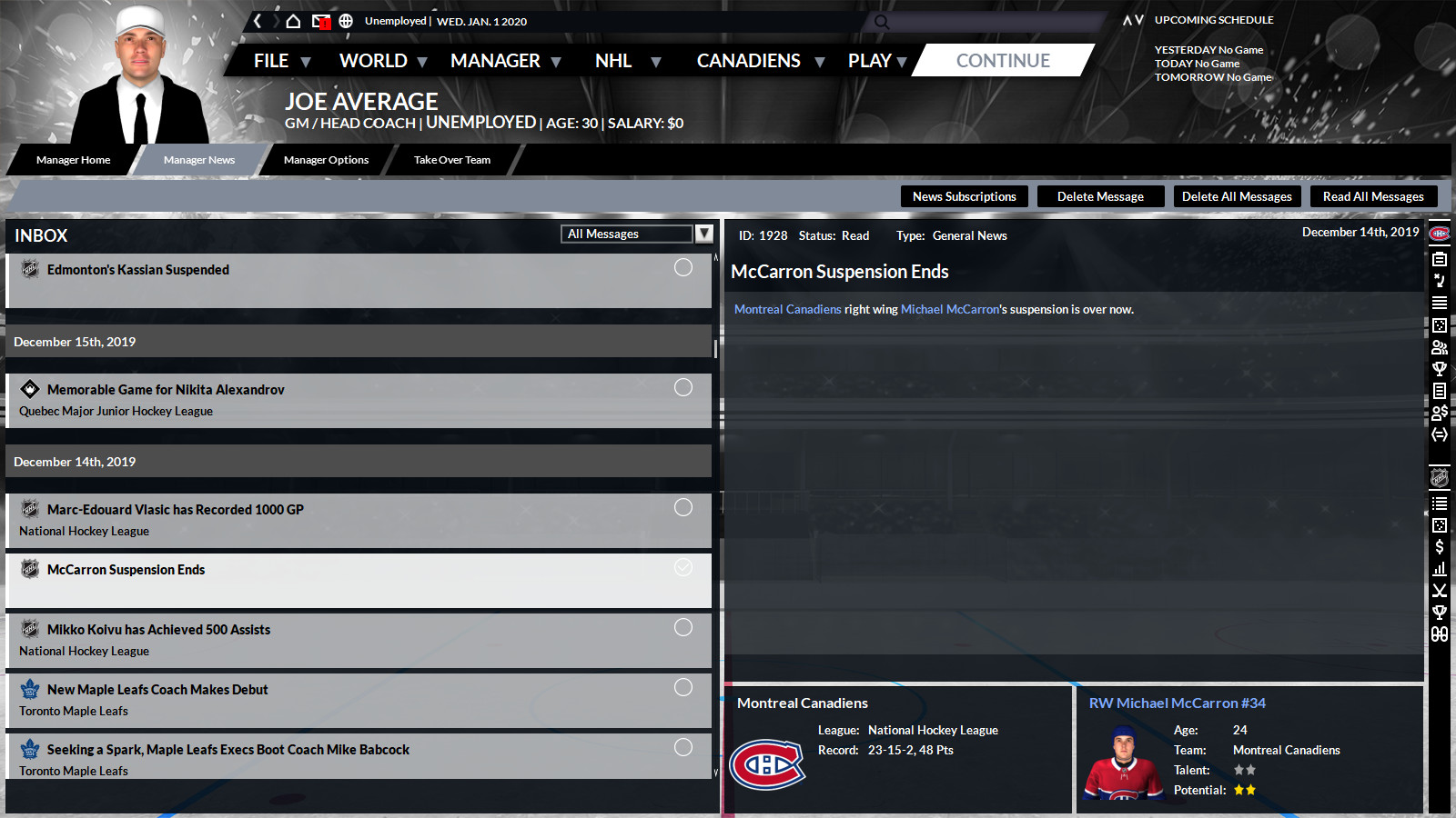 Скриншот: Franchise Hockey Manager 6