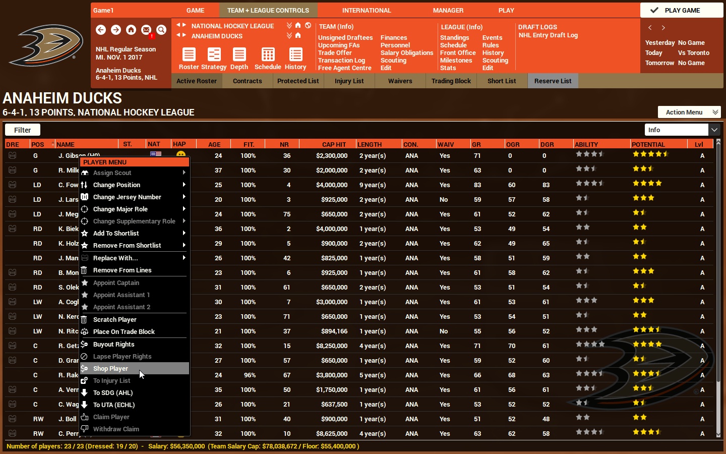 Скриншот: Franchise Hockey Manager 4