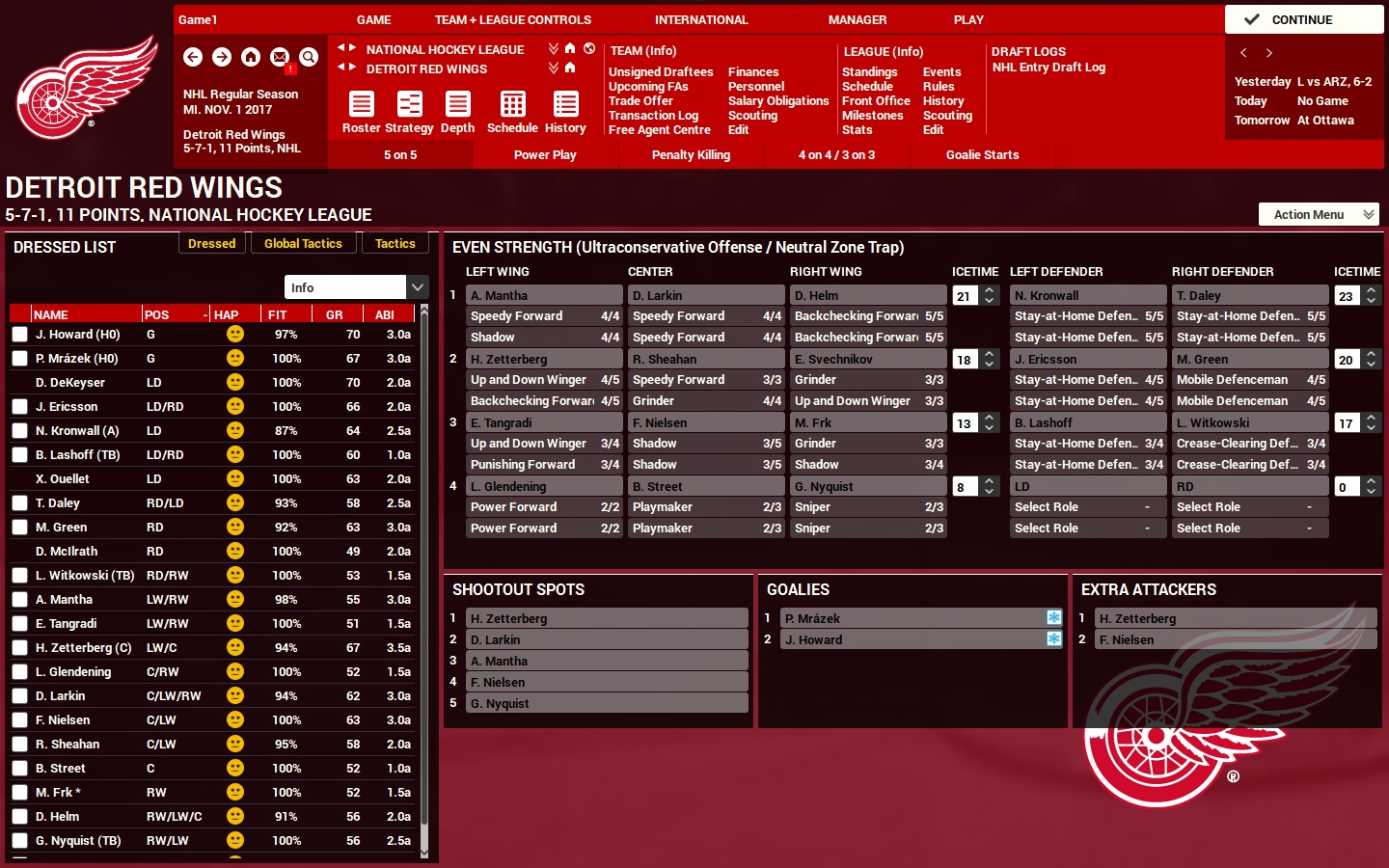 Скриншот: Franchise Hockey Manager 4