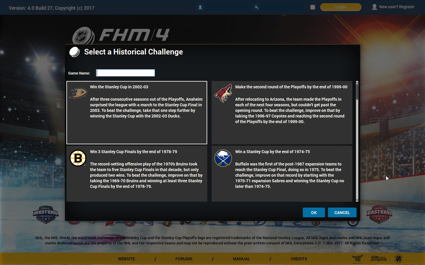 Скриншот: Franchise Hockey Manager 4
