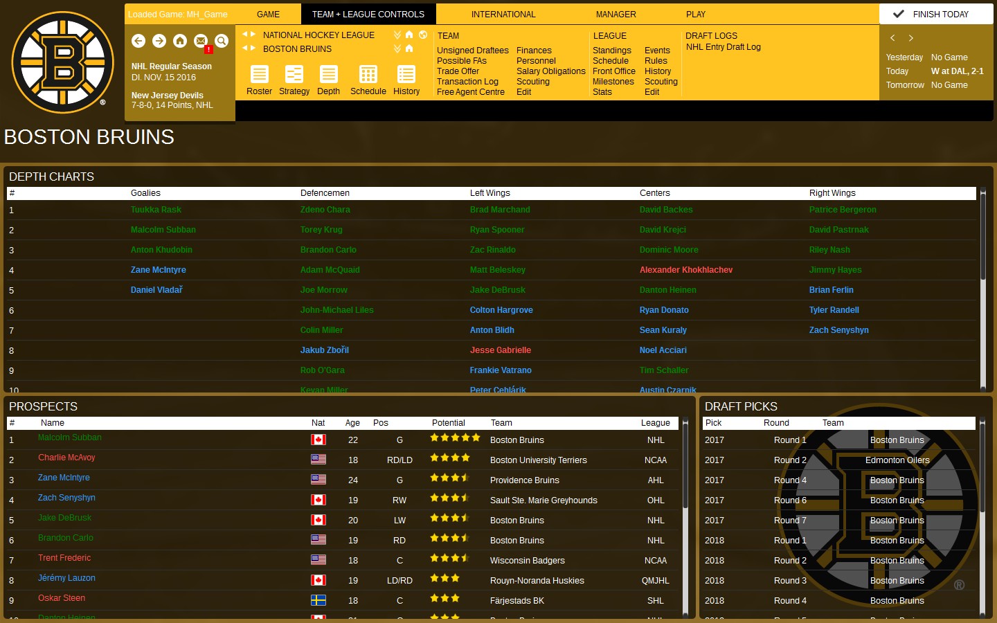 Скриншот: Franchise Hockey Manager 3