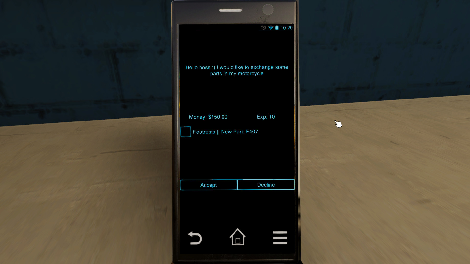 Скриншот: Motorbike Garage Mechanic Simulator