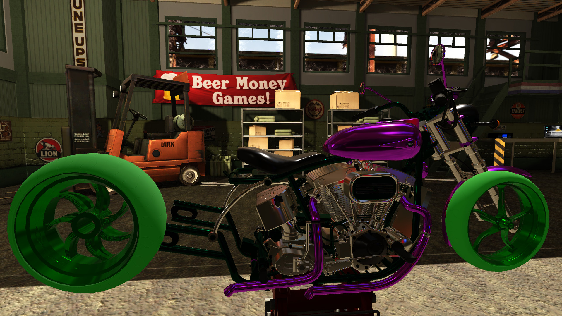 Скриншот: Motorbike Garage Mechanic Simulator