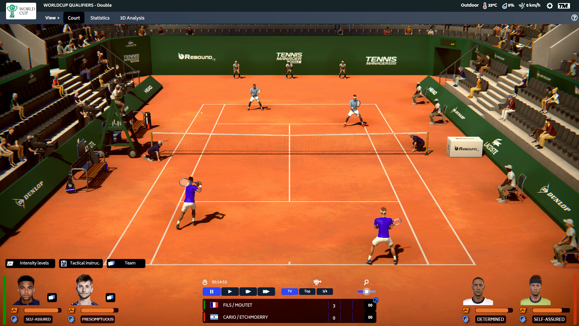 Скриншот: Tennis Manager 2023