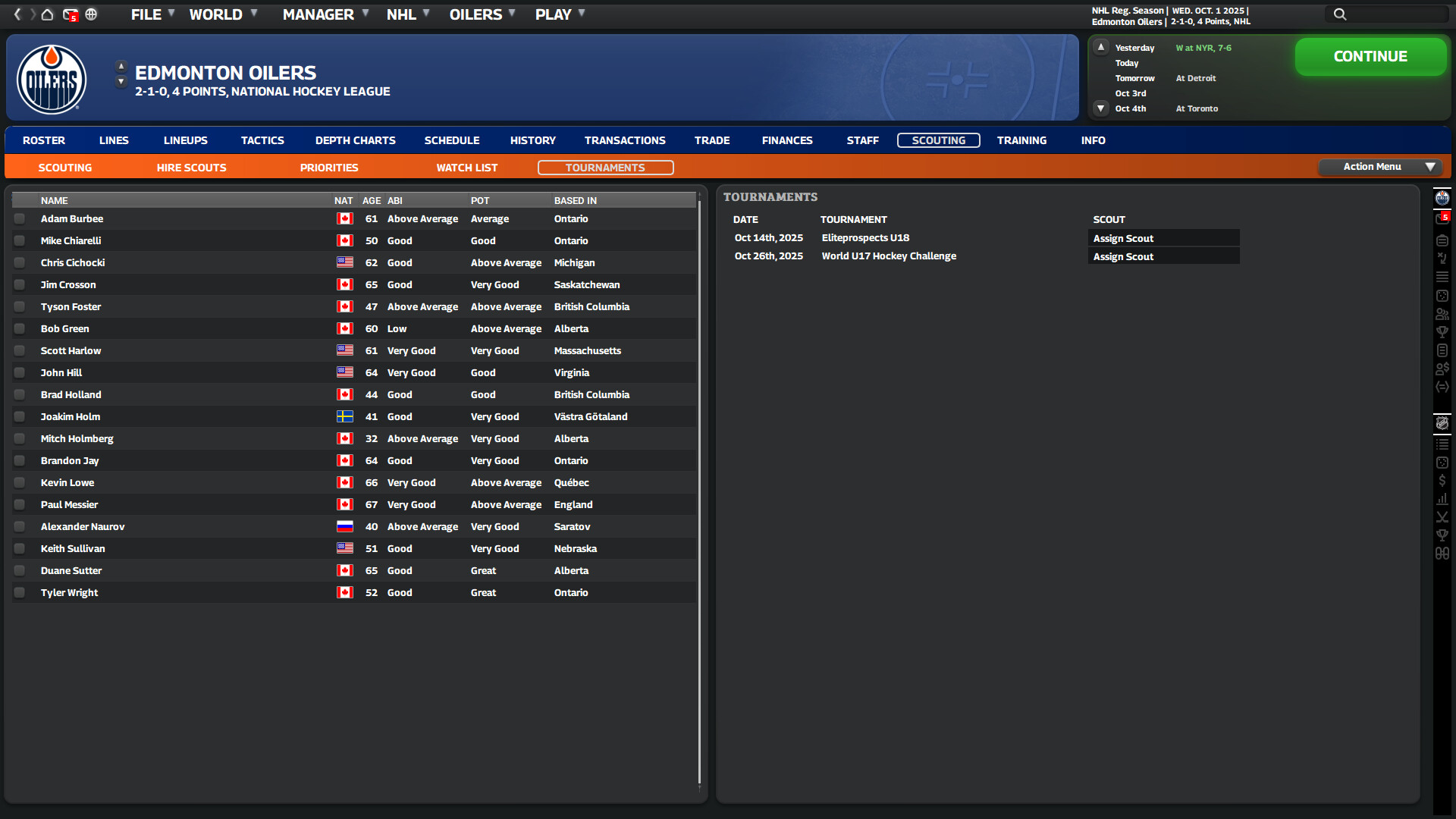 Скриншот: Franchise Hockey Manager 10